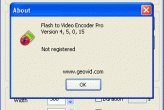 Flash to Video Encoder screenshot