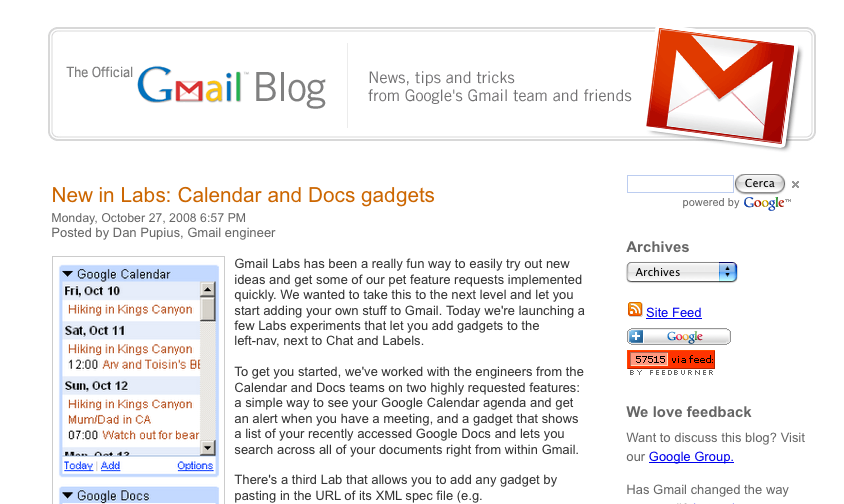 gmail blog