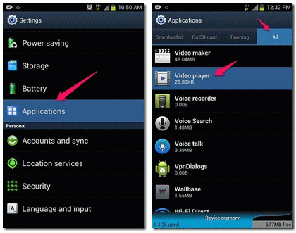 cambiare le app di default su Android