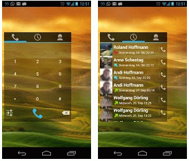 simple dialer widget per android