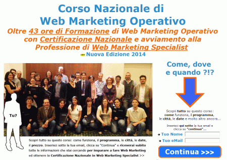 corso di web marketing