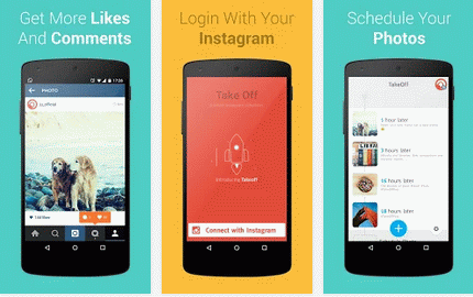 TakeOff app per schedulare su Instagram