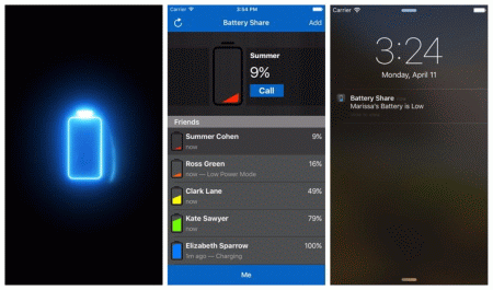 Battery Share app ios