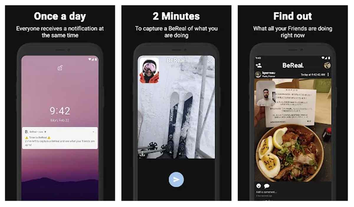Il social network BeReal: 2 minuti al giorno per condividere ciò che si sta facendo